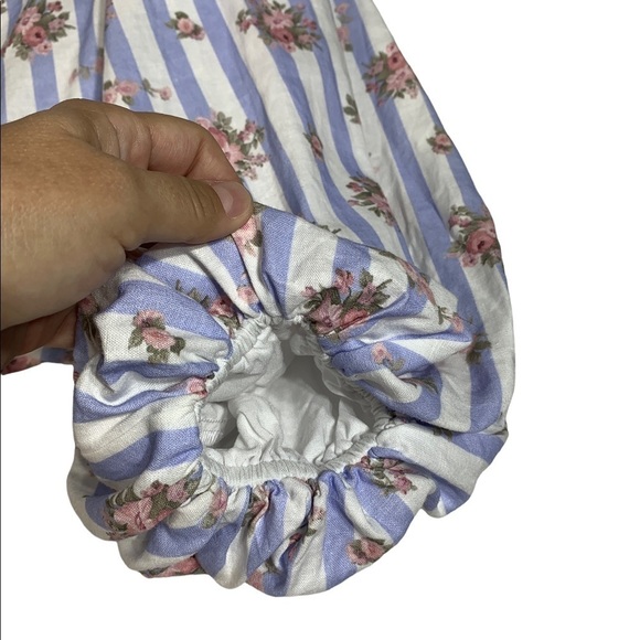 - Show Me Your Mumu X Pinck Addie Skirt Top Set Pink Floral Palmetto Blue Pink - Picture 7 of 13